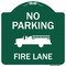 Signmission No Parking Fire Lane Heavy-Gauge Aluminum Architectural Sign, 18" x 18", GW-1818-9961 A-DES-GW-1818-9961 - alternate 1